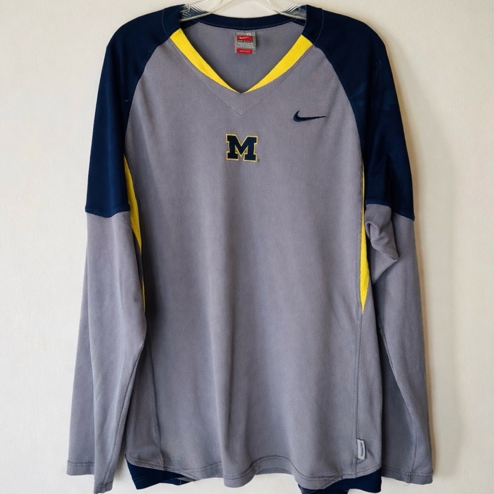 Nike Team Issued Michigan Wolverines Football Practice Shirt XL AUTHENTIC